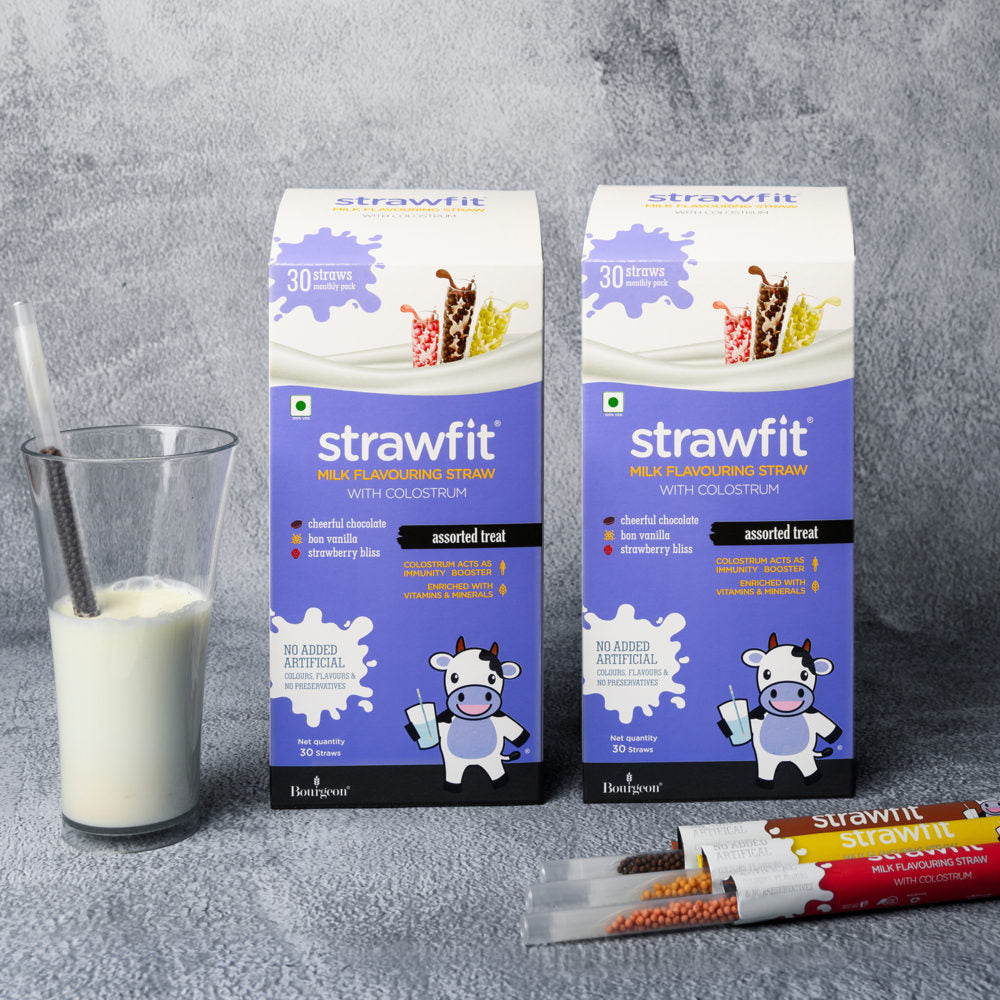 2 Packs of 30 Straws each, Assorted Treats – Strawfit